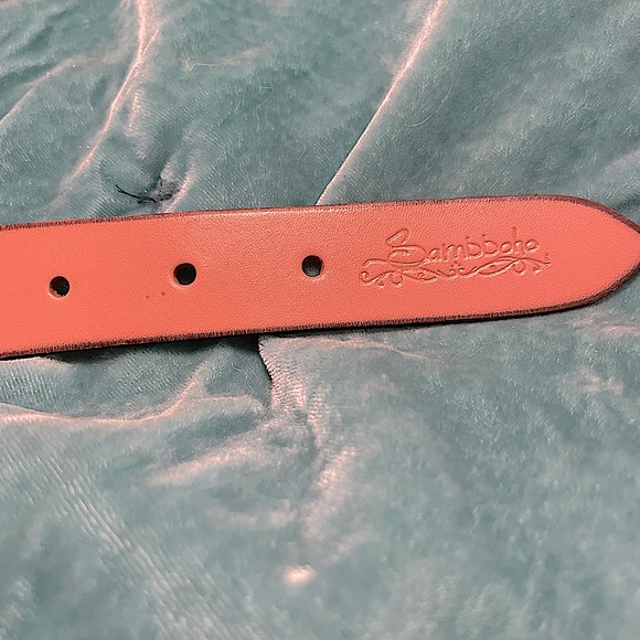 New Limited Edition Sambboho Charlotte Purple Beaded Leather Dog Collar sz 20-22 - Picture 3 of 16